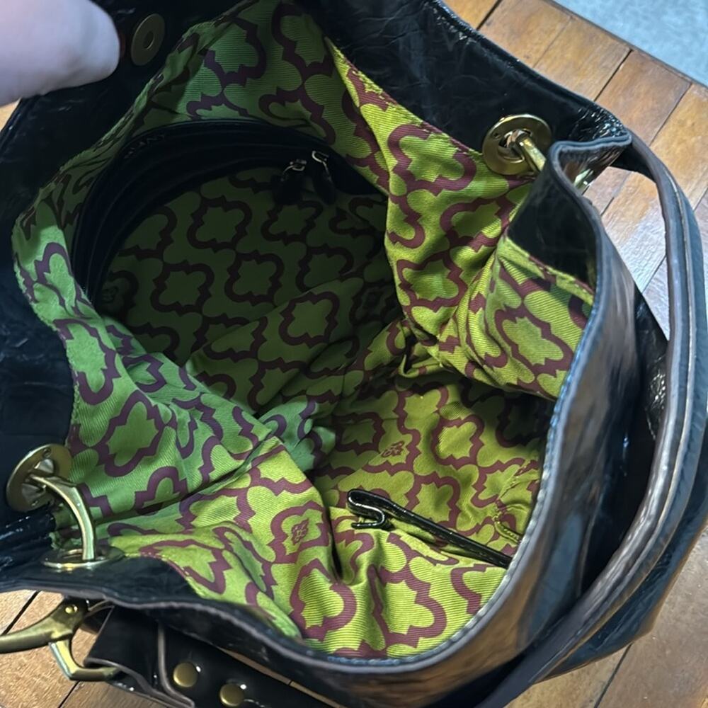 Oryany Black Leather Hobo Bag - Picture 3 of 5